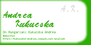 andrea kukucska business card